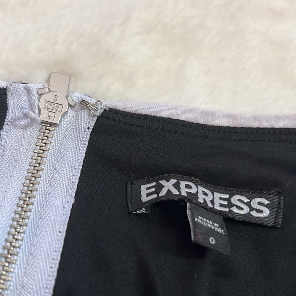 Express Ribbed Bodycon Dress (Size 0) - Picture 3 of 3